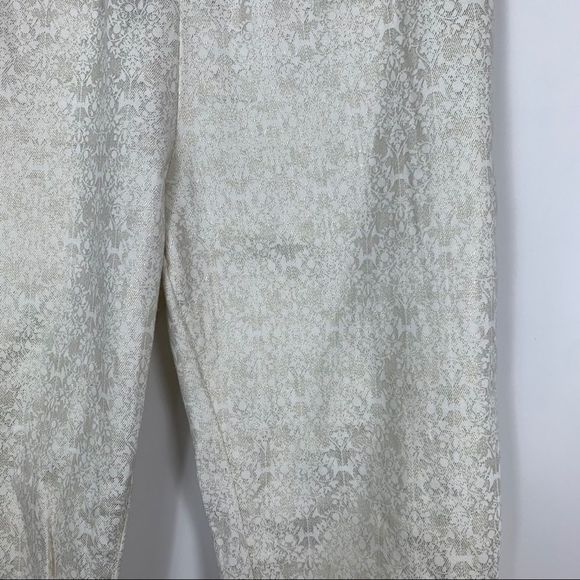 Soft Surroundings Midas Touch Gold/Ivory Leggings - Picture 4 of 8